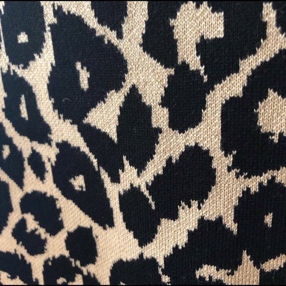 Say What Black Dress With Cheetah Print - Picture 3 of 4